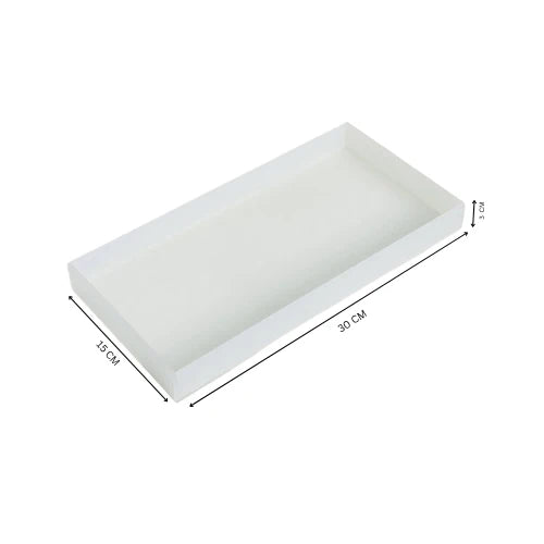Frosted Acrylic Tray 30×15×3 CM