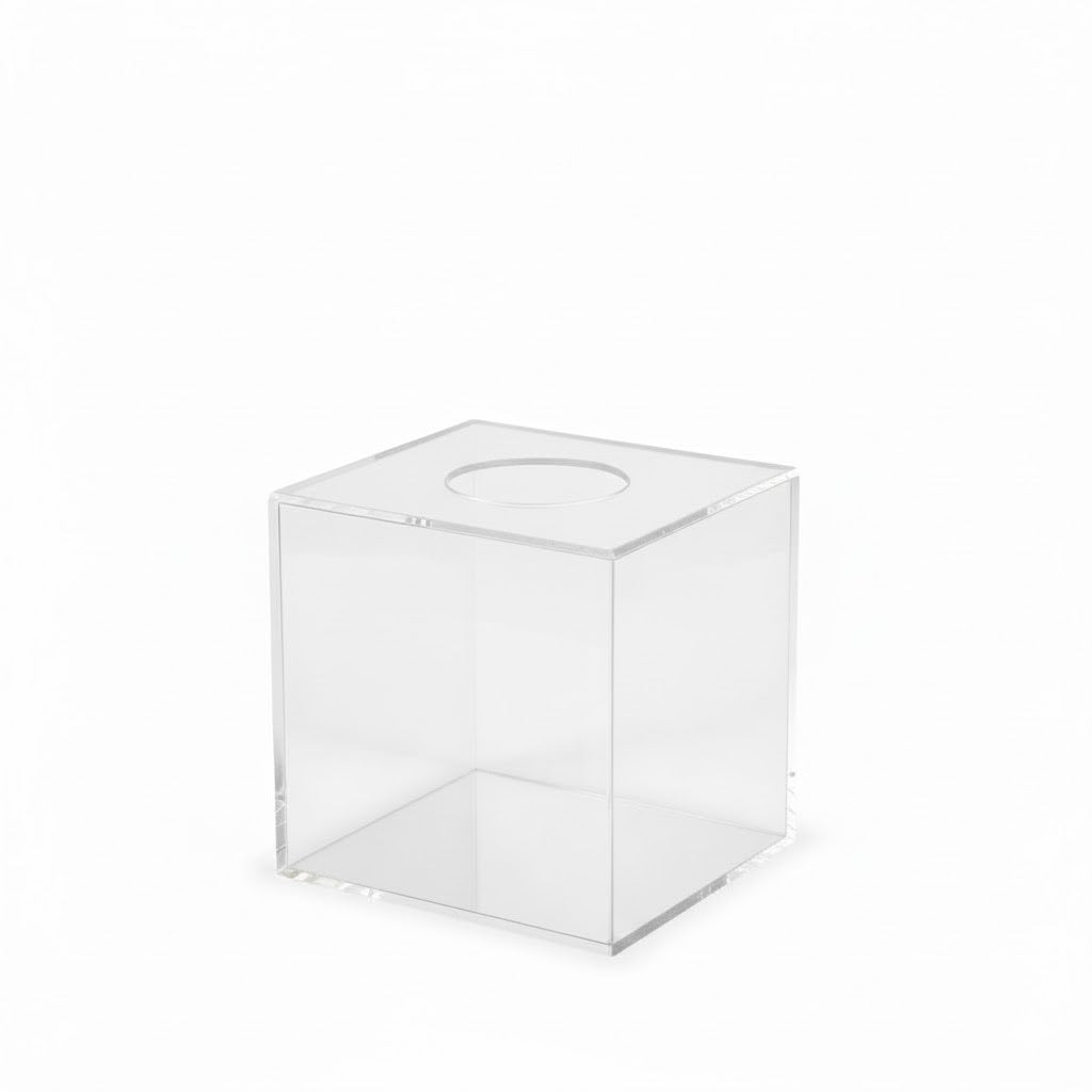 حامل مناديل أكريليك مربع / حامل مناديل كلينكس