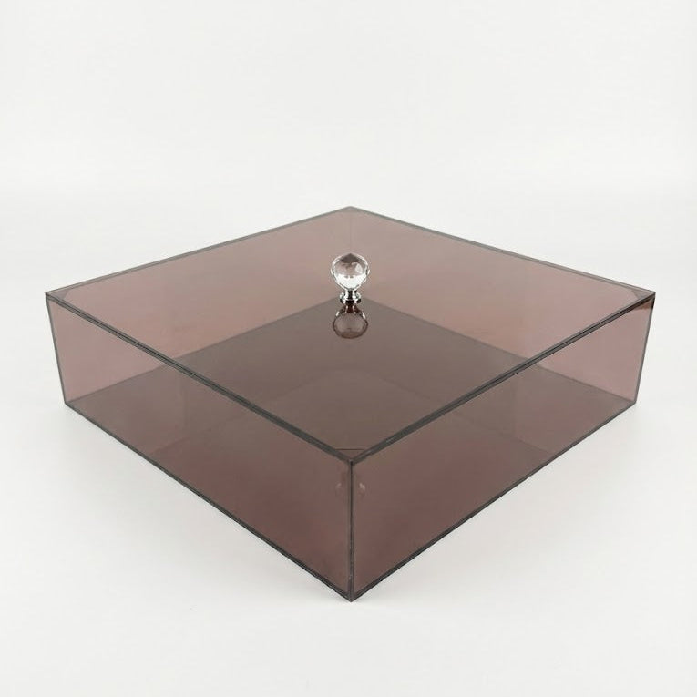 Brown Acrylic Storage Box 38 CM * 35 CM * 10 CM