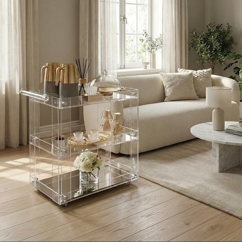 Premium Acrylic Trolley in kuwait.