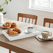 White Acrylic Tray – Premium Plexi Serving & Gift Display Tray | صينية أكريليك بيضاء أنيقة للتقديم والهدايا