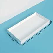 Elegant White Acrylic Serving Tray – صينية تقديم أنيقة للمناسبات الخاصة