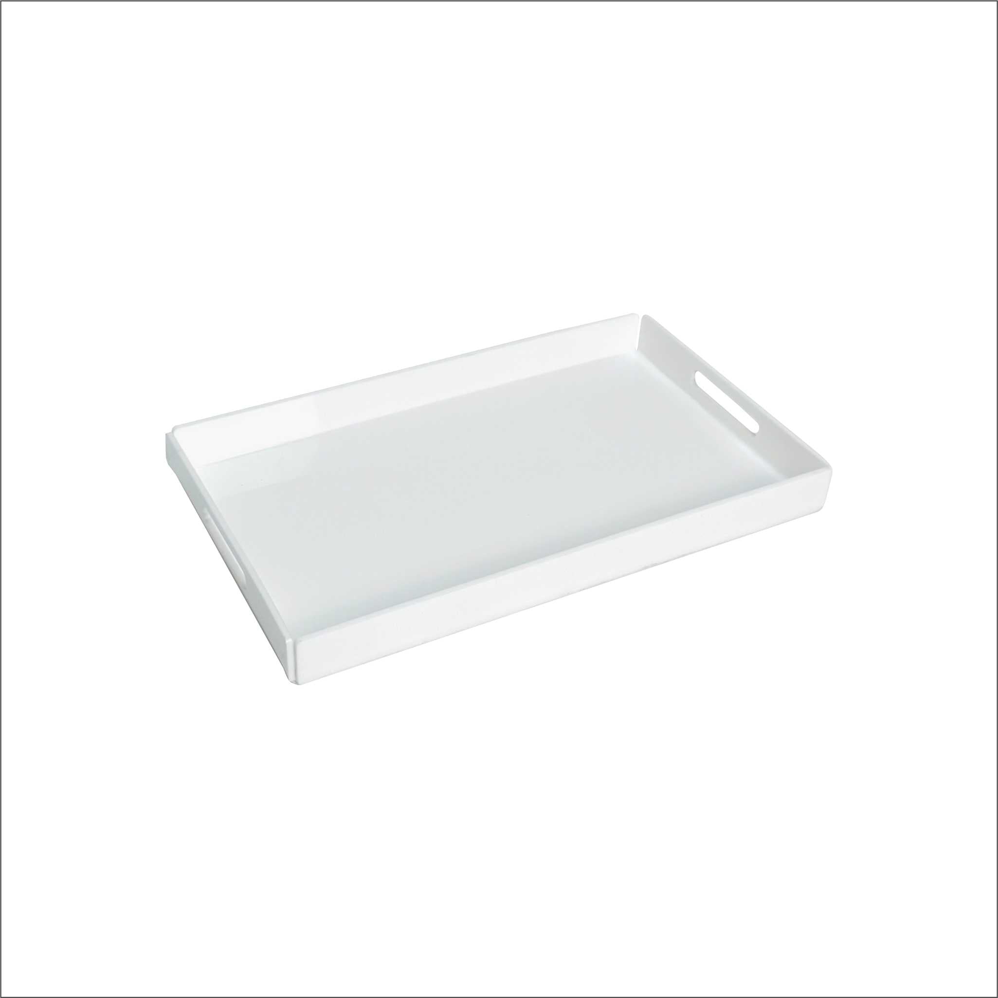 White Acrylic Tray – Premium Plexi Serving & Gift Display Tray | صينية أكريليك بيضاء أنيقة للتقديم والهدايا