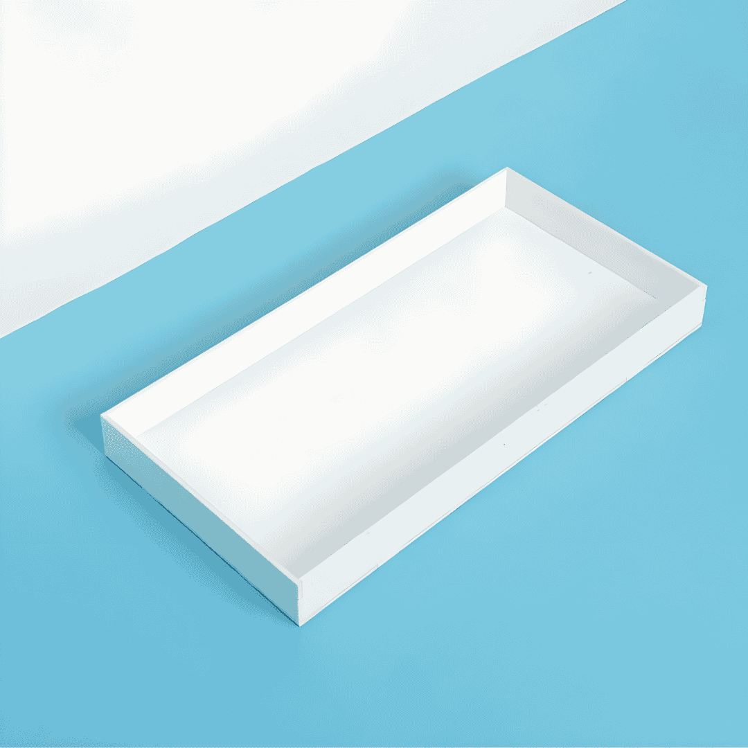White Acrylic Serving Tray