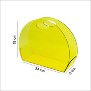 Yellow Acrylic Flower Bag - Perfect for Gifting